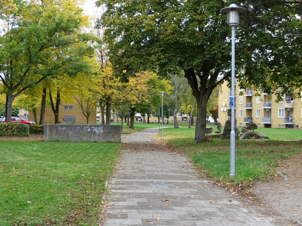 Franziskusweg mit Blick auf den Franziskusplatz