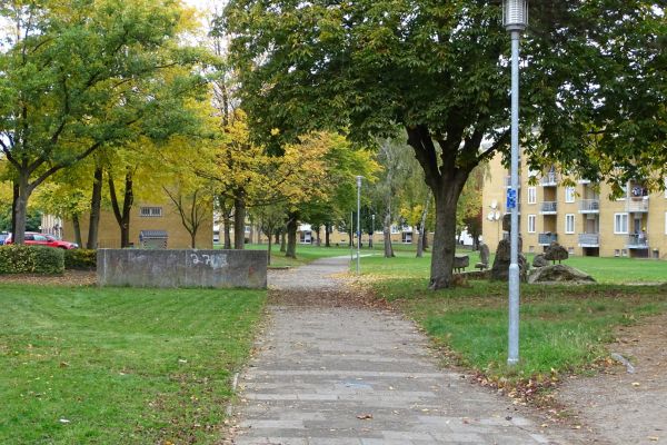 Franziskusweg mit Blick auf den Franziskusplatz