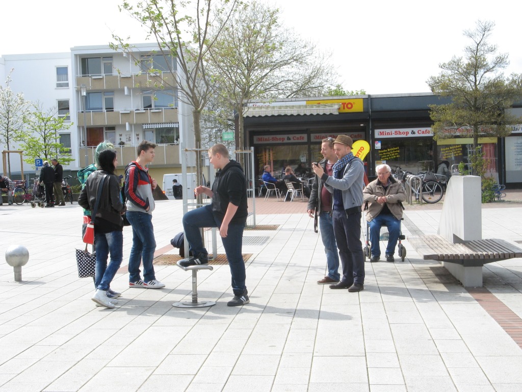 Hérouville-St-Clair-Platz nach der Sanierung