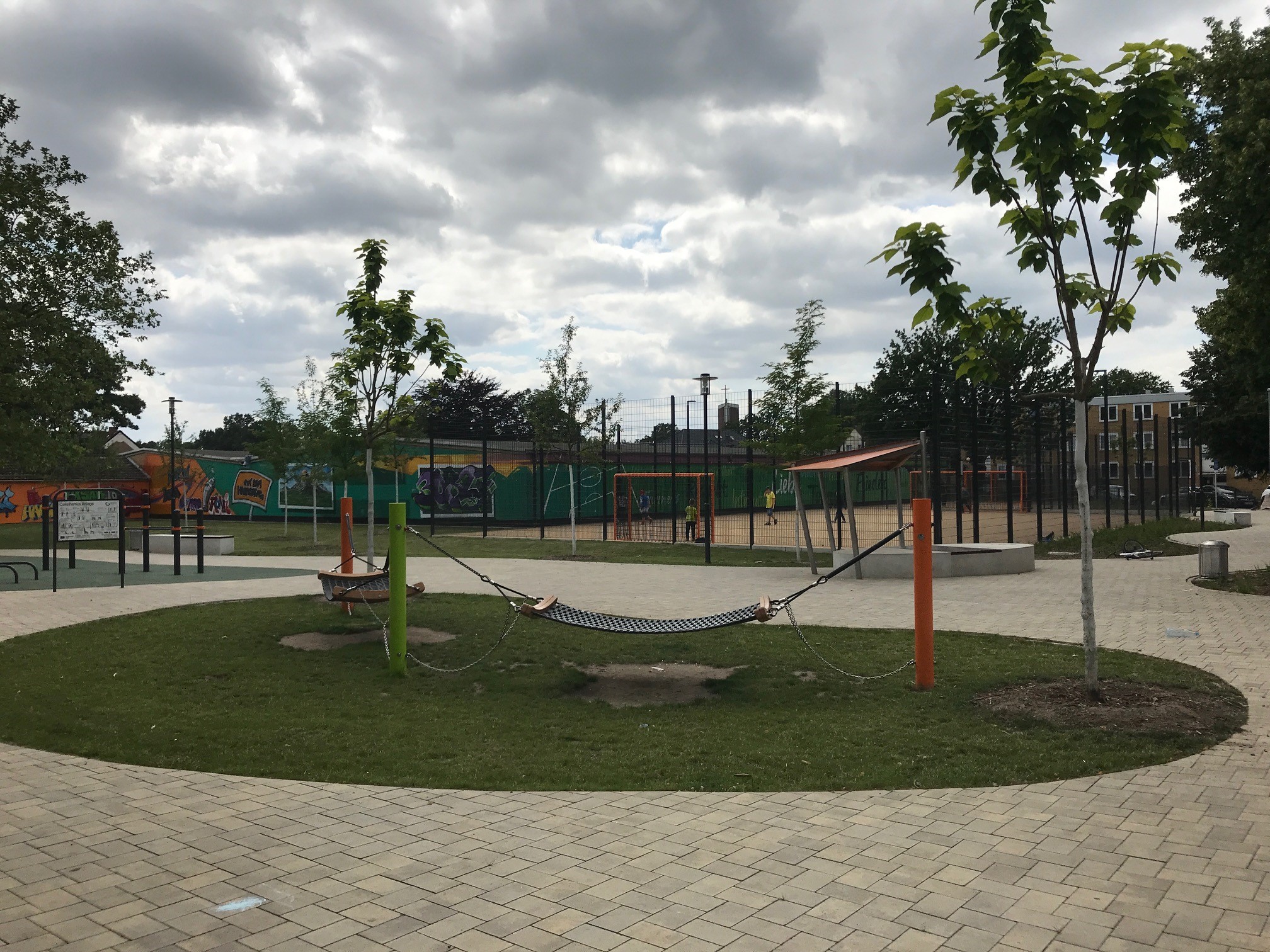 Spielplatz nach der Sanierung