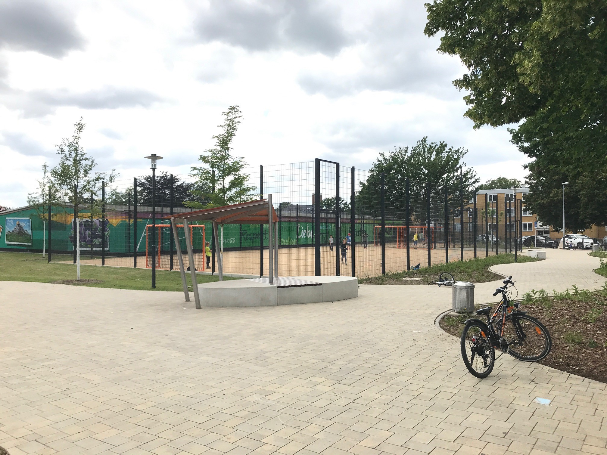 Spielplatz nach der Sanierung