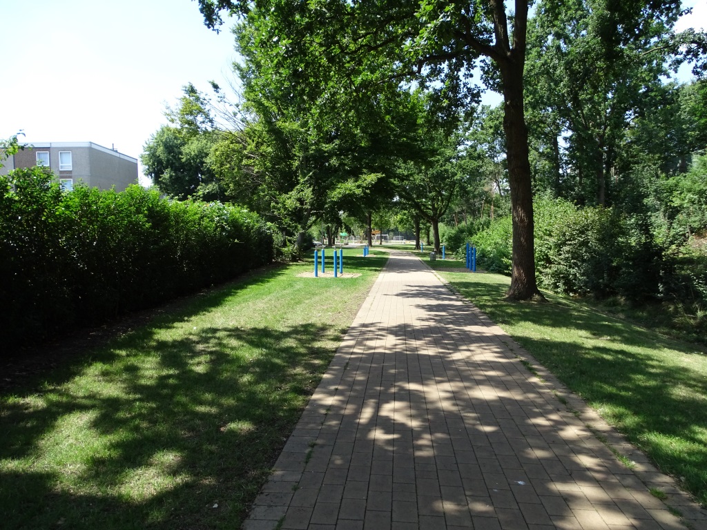 Fertiggestellter Bauabschnitt des Stadtteilparks